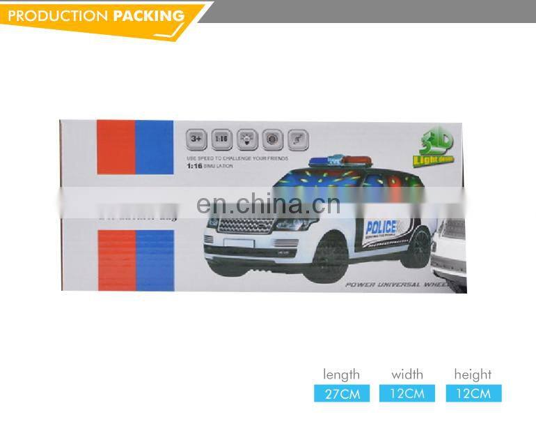 2017 Special electric 3D light military car plastic police toys