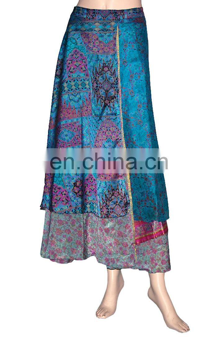 Old Silk Saree Recycled Multiwear Indian Magic Vintage Wrap Skirt
