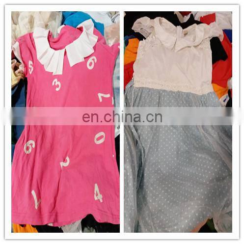 baby girls and boys cotton material gently used kids outfits from Japan