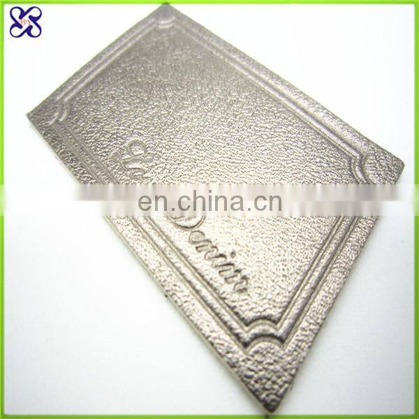 custom nicely leather patch label for jeans