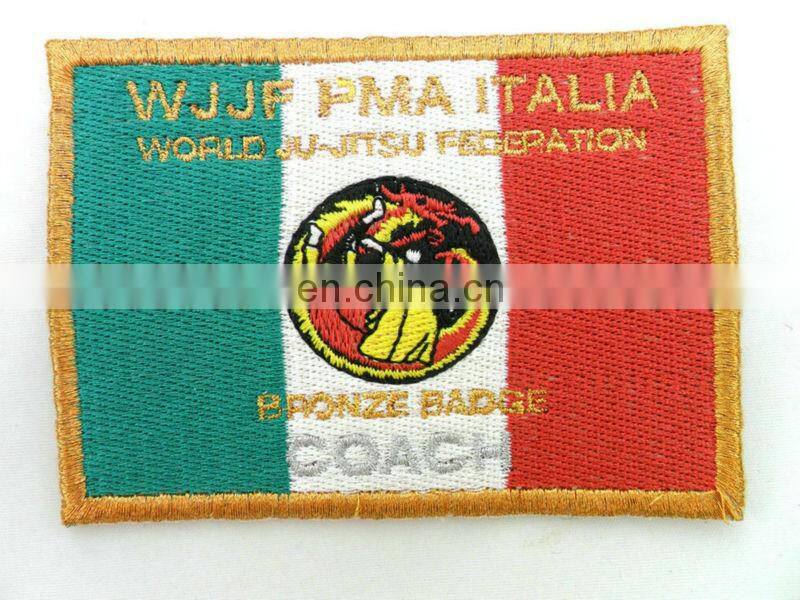 3D machine embroidery clothing patch/badge/design