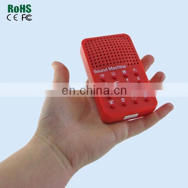 Customized 16 buttons plush baby speaker white noise