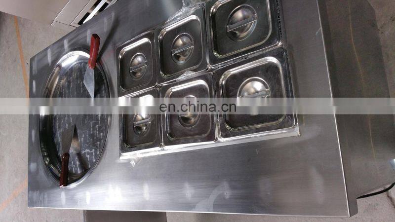 high quality fried ice cream machine double pan ice cream machine fried