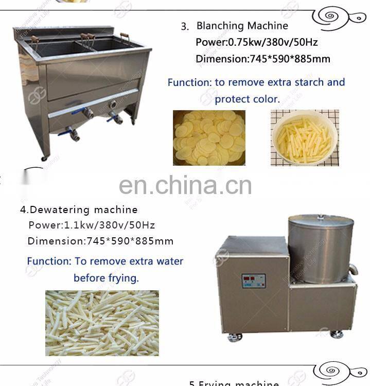 Commercial Small Scale French Fries Maker Keripik Pisang Banana Snack Making Machine Potato Chips Production Line