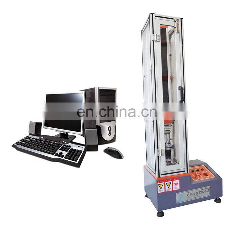Servo computer single column universal material tensile tester load measuring tensile tester servo timber tensile test machinei