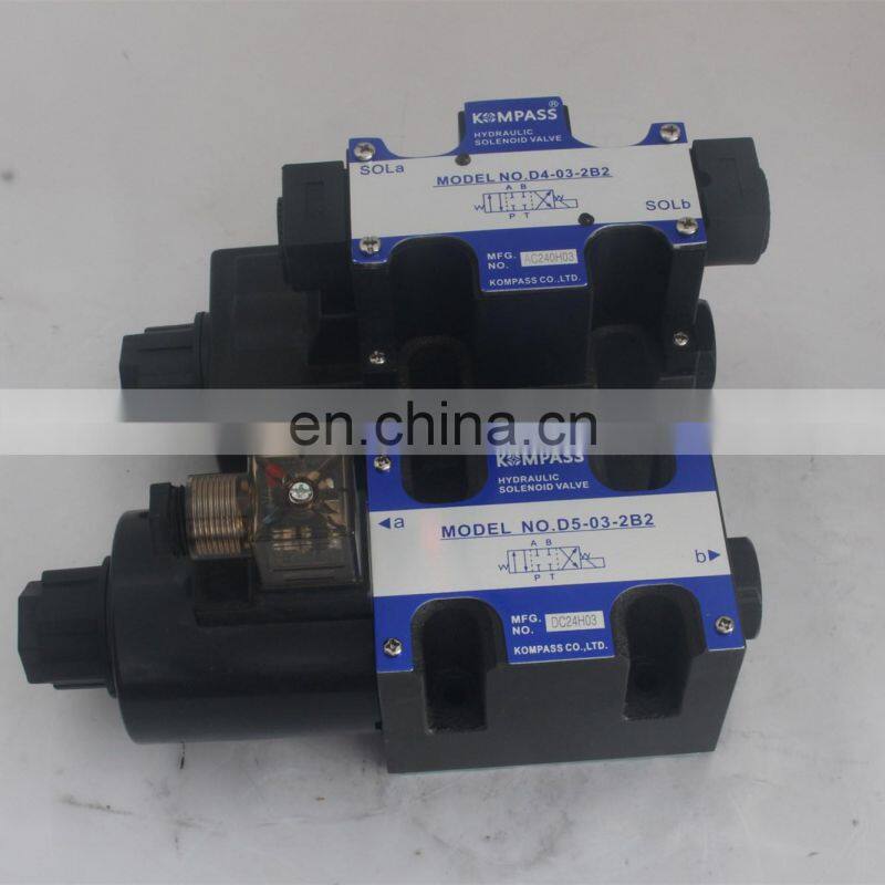 Taiwan KOMPASS Solenoid valve operated directional Control Valve D5-03-3C2 D5-02-2B2-A2 D5-03-2B2