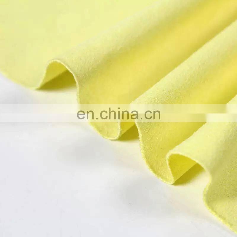 China supplier stretch knitting polyester suede cloth fabric