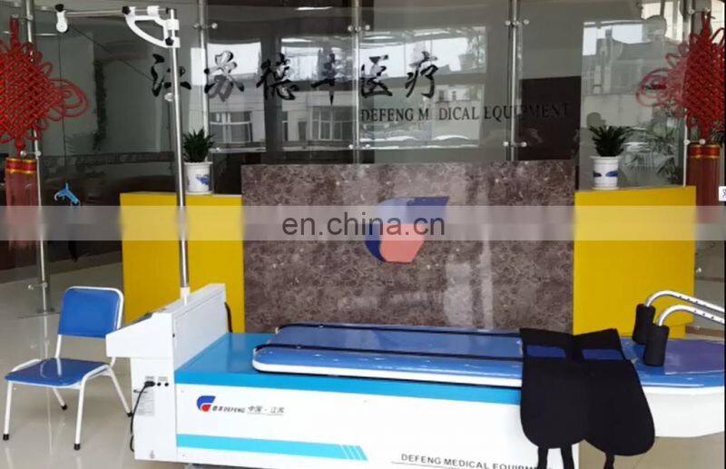 Cervical lumbar traction table physiotherapy equipment