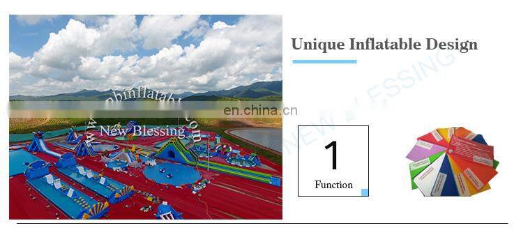 Giant funny amusement PVC mobile inflatable onland water park