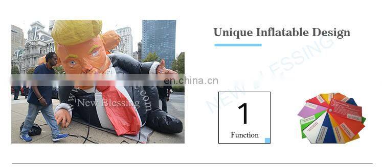 PVC/ Oxford cloth big inflatable trump rat ballon in Philadeplphia NB006-2