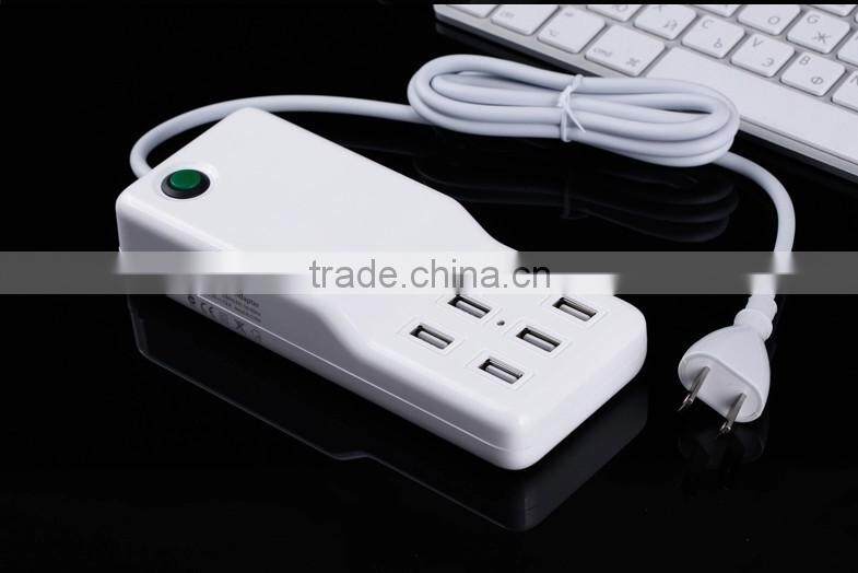 hot new products for 2015 6 port usb charger,5V 12A usb wall charger,6 usb universal charger,wall charger