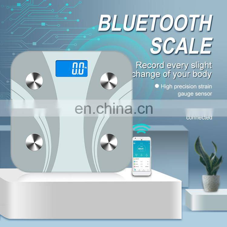New Design Bathroom Scale Infant Blue Tooth Weight Scale With White Display