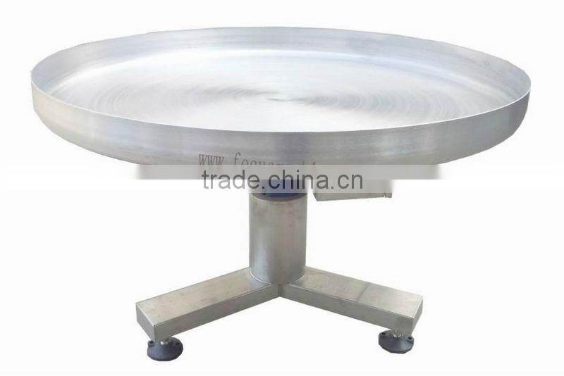 Unscrambling table in packing machine/collection table packing machines