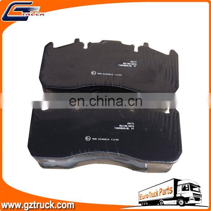 Heavy Duty Truck Parts Brake pad kits OEM WVA29173 5001864365 7421496556 7421399915 20568712 for RVI VL Truck