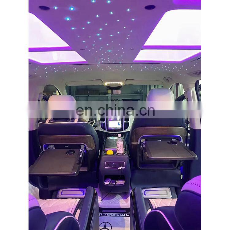 Car seat backrest folding manual adjustable table with wireless charging function, suitable for Mercedes-Benz V25., V260, Vito