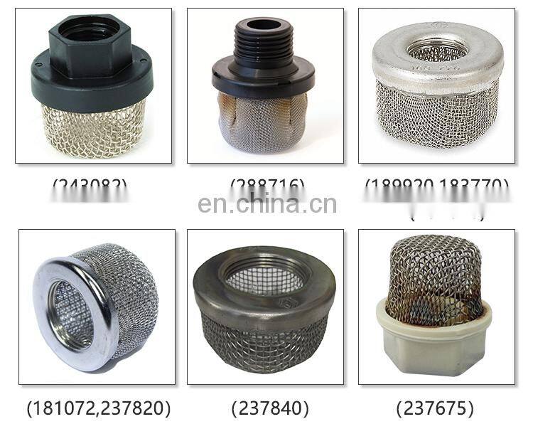 Replacement airless paint sprayer gun filter 244067 for graco