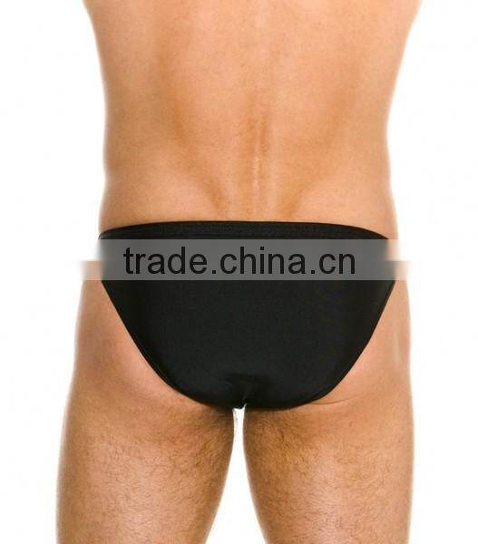 AUD001 Swim Tanga Black with the fabric Poly/lycra made in china