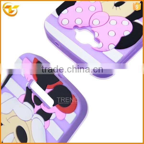 cartoon silicon cover for alcatel one touch pop c7