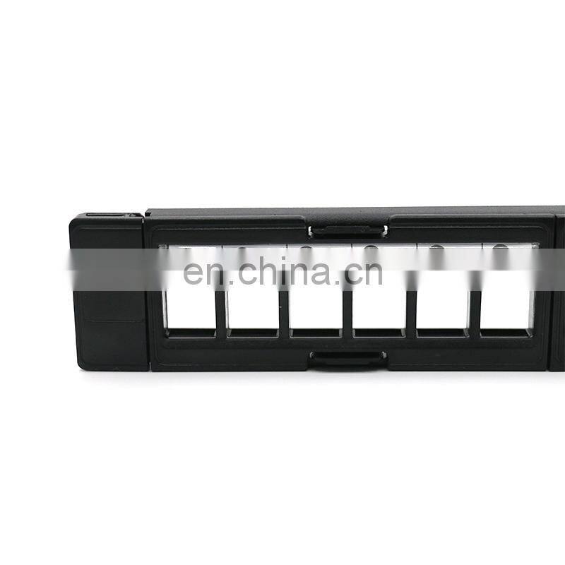 MT-4212 New product Detachable 1U 24port 19 Inch Blank Patch Panel With Cable Manger