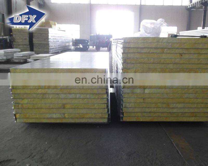 Shandong colored steel polyurethane cladding polyurethane material rock wool composite board panel