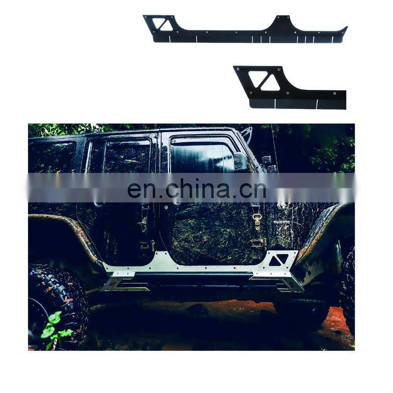 offroad 2/4 doors Carbon Fiber Side Skirts Side Spoiler for Jeep Wrangler JK 2007+ Auto Accessories