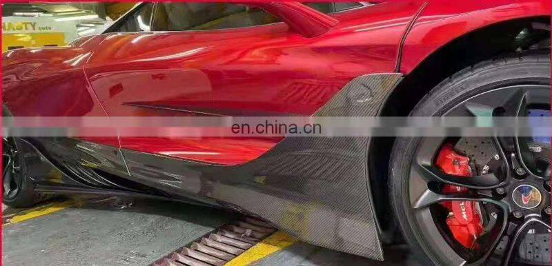 Runde TOPCA Style Carbon Fiber And Fiberglass Material Bumper Engine Hood Body Kits For 2017-2019 Mclaren 720s Upgrade