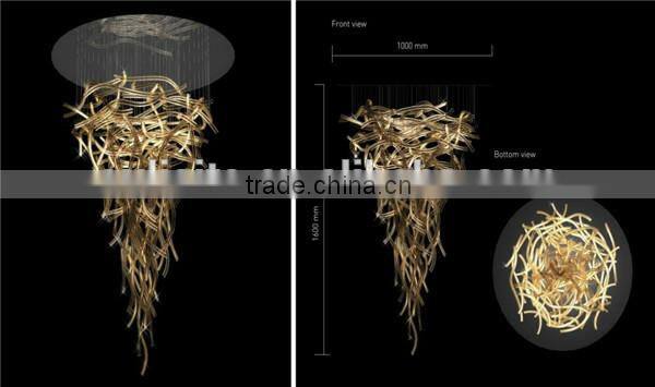 Sumptuous Spiral Funnel Hall Chandelier