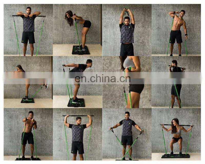 Fitness Folded Portable Home Gym Equipment Workout Package Resistance Bands Board Sport Workout Board Trainer