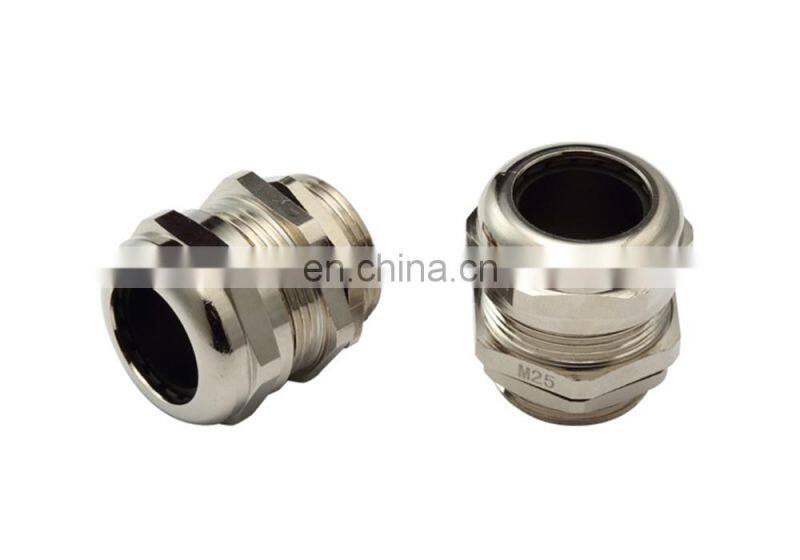 IP68 Nickel Plated Copper Cable Gland 4 to 8mm