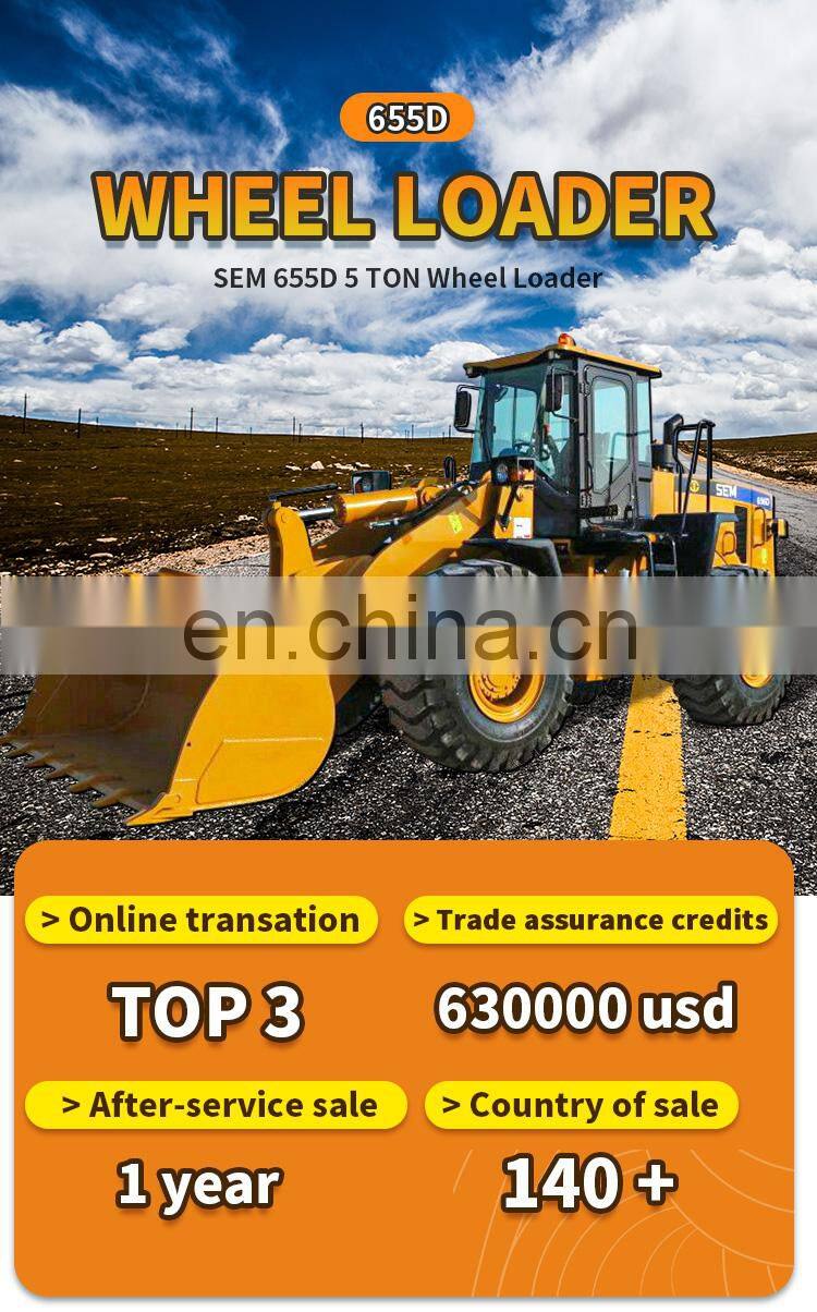2022 950 655D China 5T Wheel loader front Loader with coal bucket