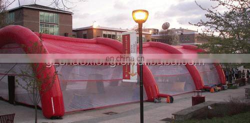 Hot Selling Pvc Inflatable Tent Tarpaulin Inflatable Paintball Netting Field Tent Paintball Arena Tent
