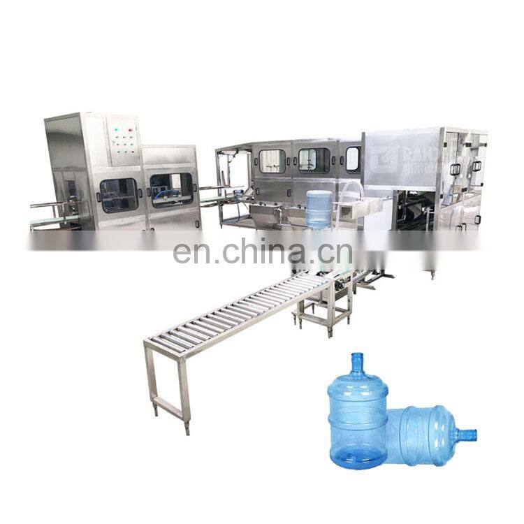 PLC control automatic 5 gallon water bottling machine 20 liter 5 gallon bucket water bottle filling machine
