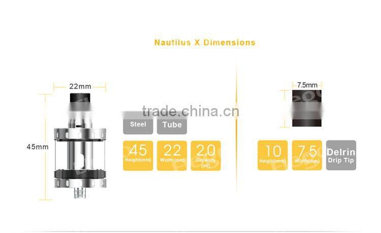 Elego wholesale Genuine Aspire Nautilus-X tank wholesale Nautilus X black/silver/gold
