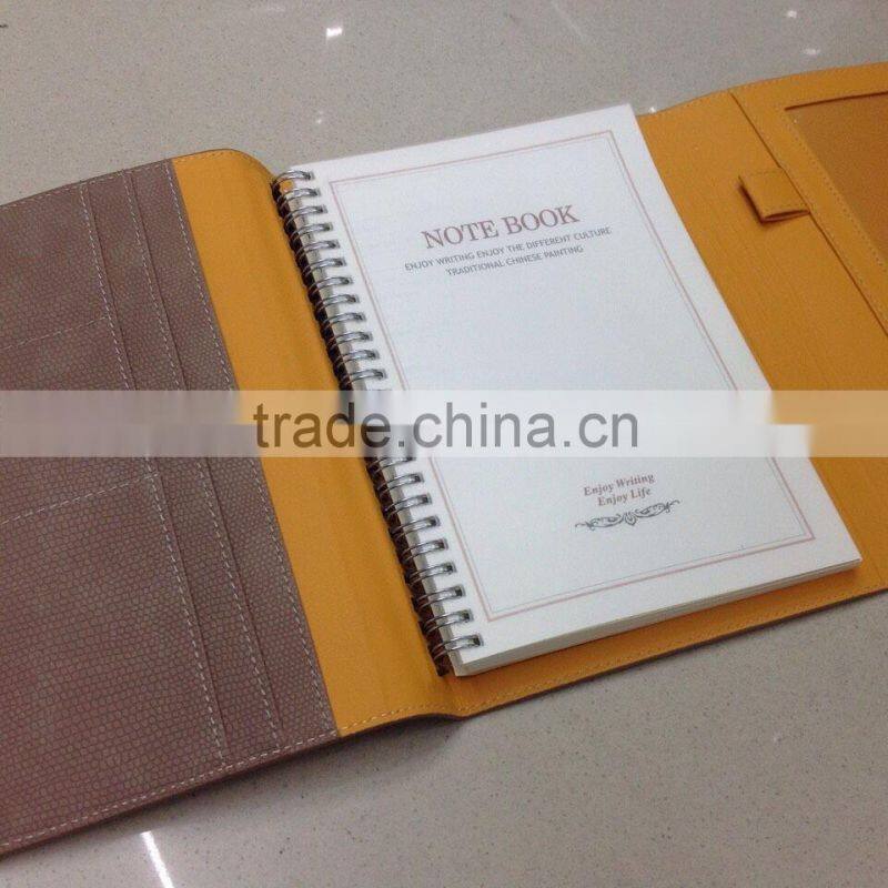 factory manufacturing notebook with custom logo on cover 2016