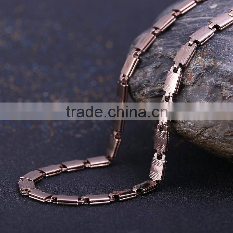 Popular Directly yiwu jewelry factory Gold Plated Chain Necklace For Mens
