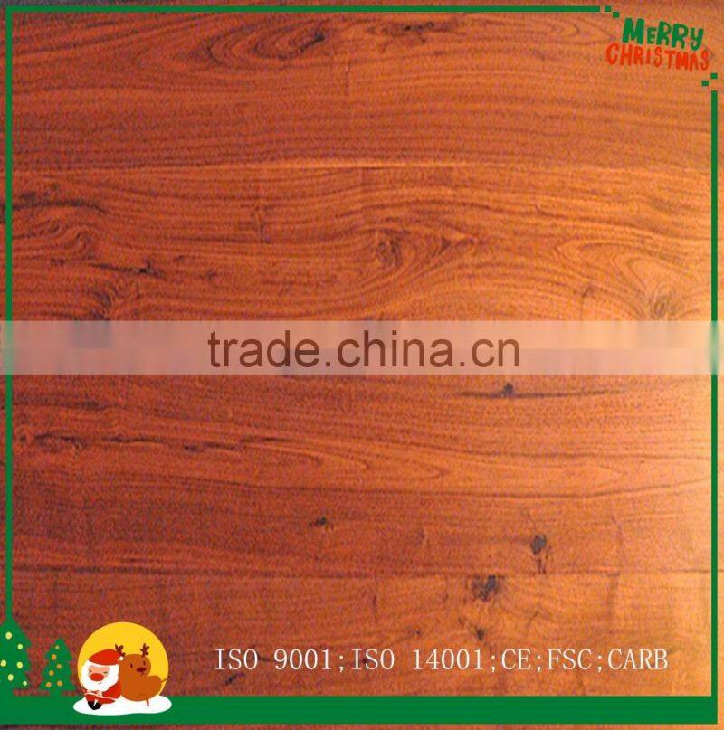 Handscraped Brown Color Multilayer Walnut Hardwood flooring good Price