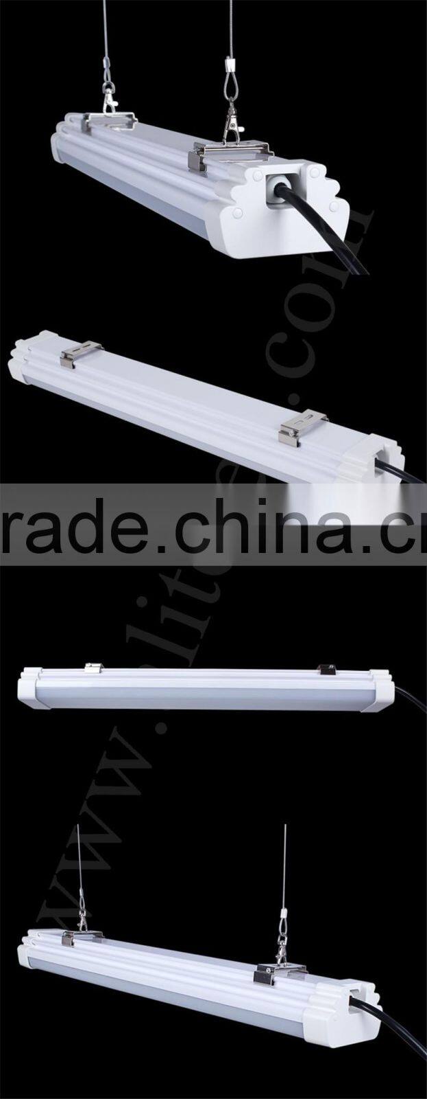 4ft 1.2m 40W 45W LED Tri-proof Light, IP65 Waterproof Tri- proof LED Light, LED Batten Light for Warehouse Car Parking