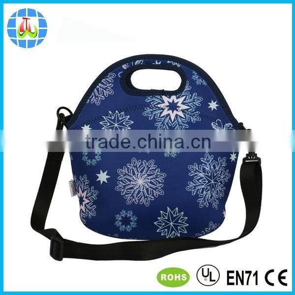 grid neoprene tote bag food container sleeve box carrier case