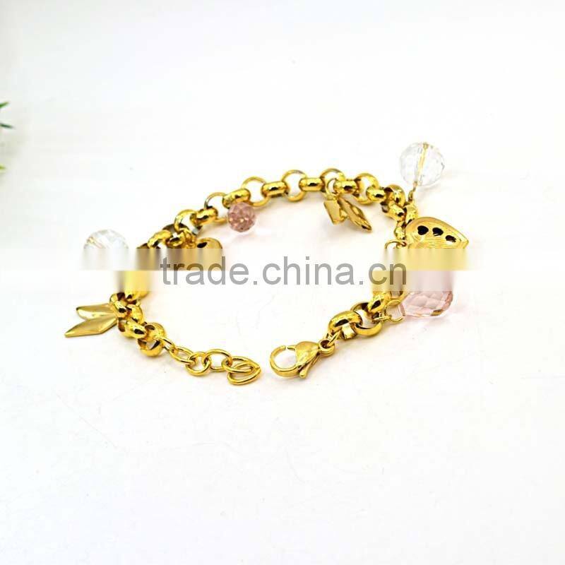 New Gold Chain Design Girls Gold Plated Jewelry Fashion Bracelet