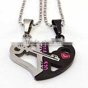 316L Stainless Steel Jewelry Couple Pendant Charms For Friends