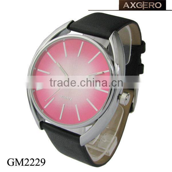 japan movement unisex leather ladies fancy wrist watches