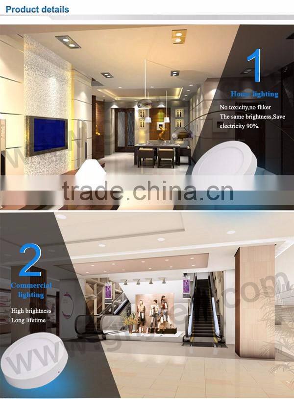 24w China round lighting led surface mounted panel light CE ROHS certificate