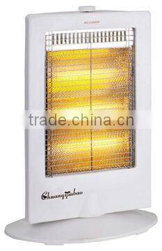 3heating 1200W CE/GS/ROHS safety tip over swtich wide angle oscillating function electric heater halogen heater for home