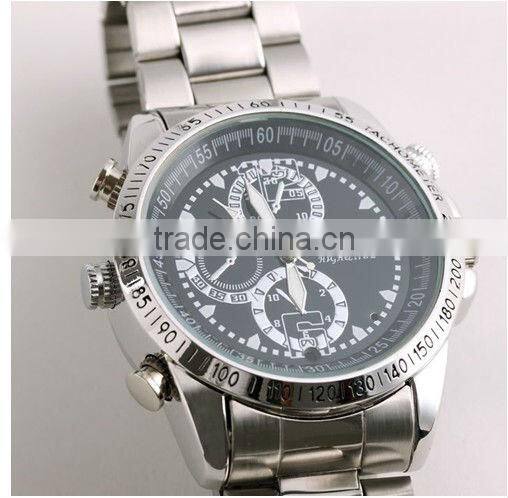 Waterproof Digital HD Stainless Steel Wrist Watch Camera
