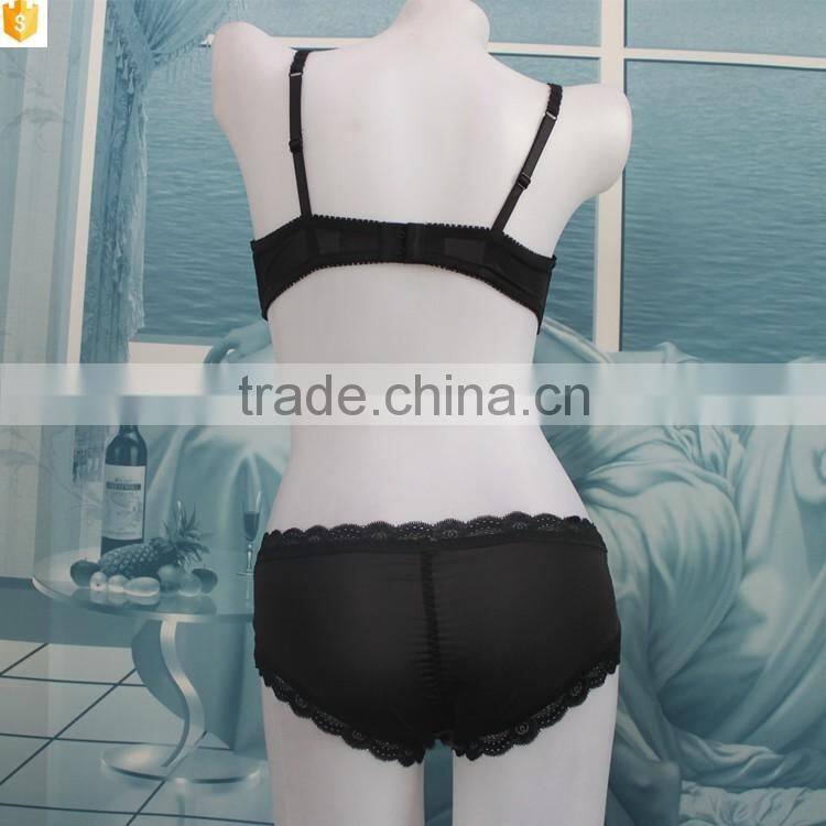 2016 trade assurance printed floral embroidery bra set shantou