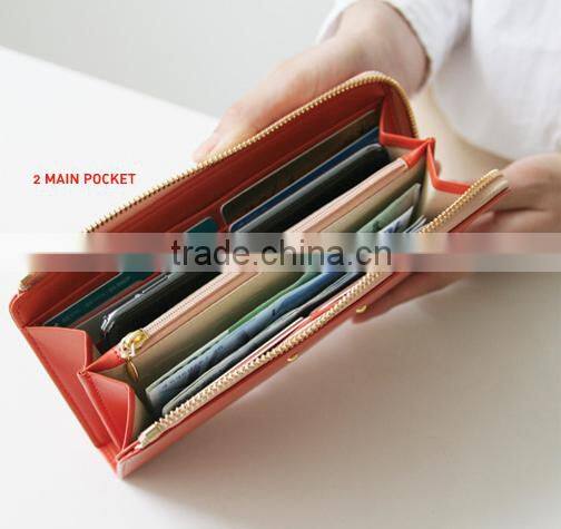 Fashion Crown Multifunctions Women Long Wallet/Leather Phone Bag/Crad Holder/Coin Purse