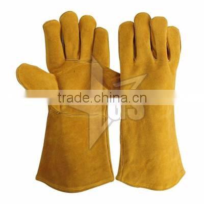 Cow Leather Welding Gloves Industry /Protective Working Safety Gloves