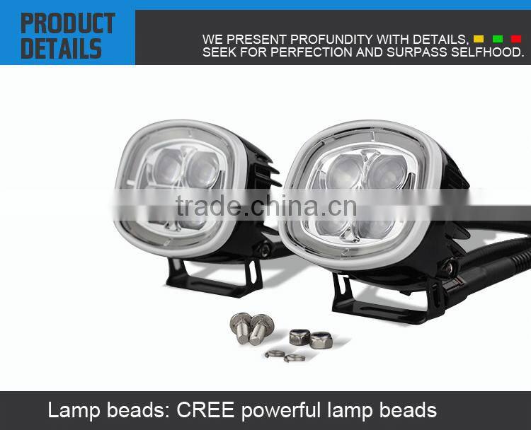4 Inch Round 4800lm 80w IP67 Offroad LED Light Bar For Trucks