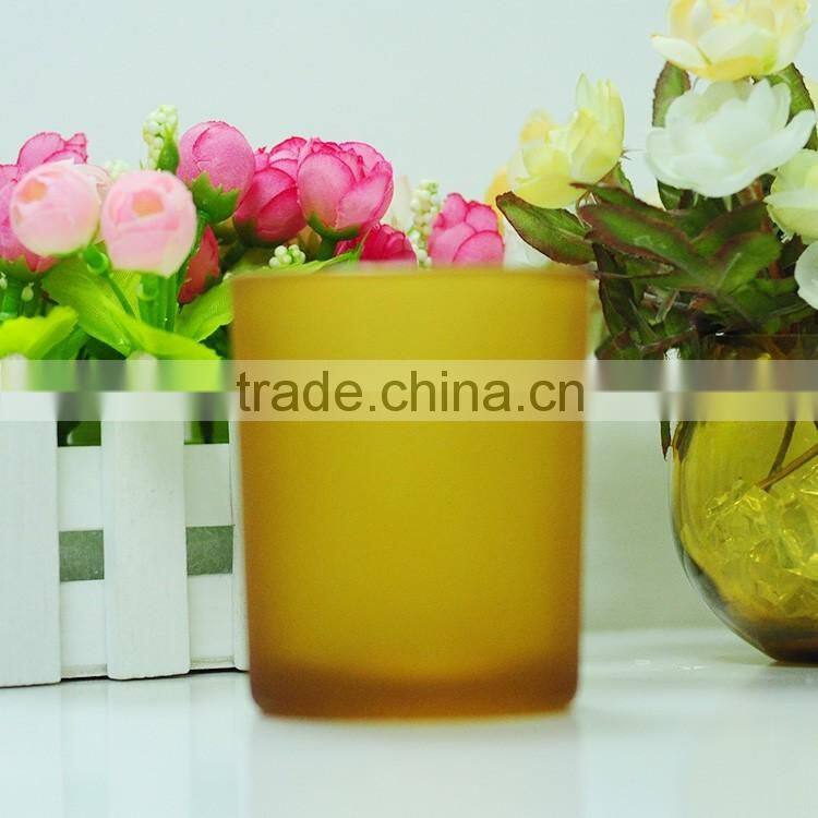 5oz outside painted coffee candle holder/candle glass jar for making scented candle