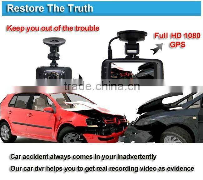 GS8000 Ambarella Car DVR video key camera recorder HD1080P dashcam night vision 2.7